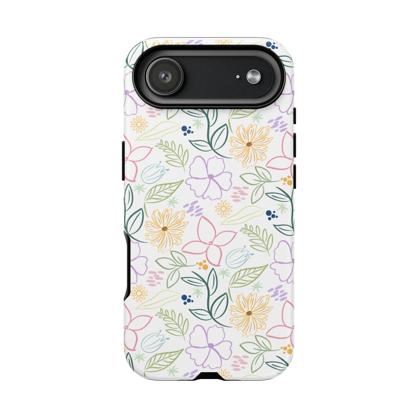 Floral Pastel Phone Case — Delicate Garden Pattern for Samsung & iPhone