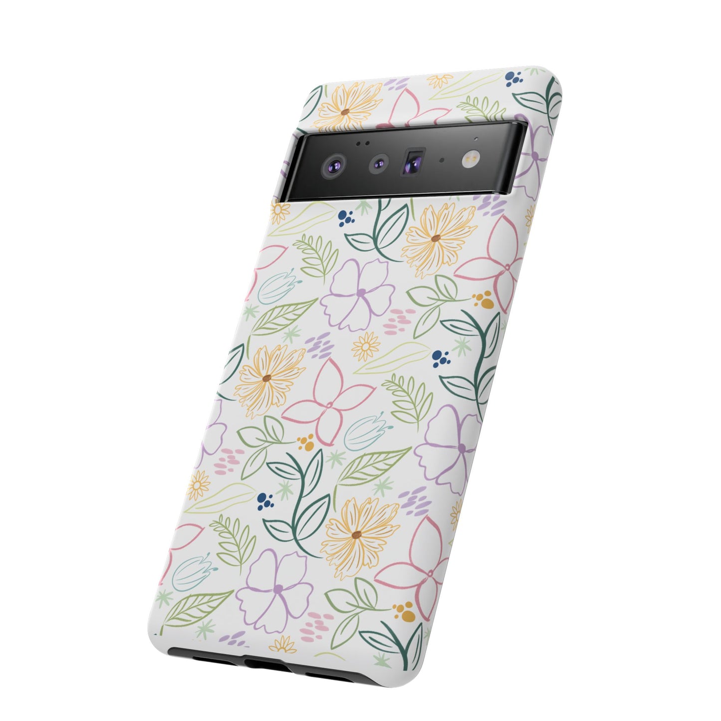 Pastel Floral Pattern Tough Case | Phone Protection, Spring Flowers