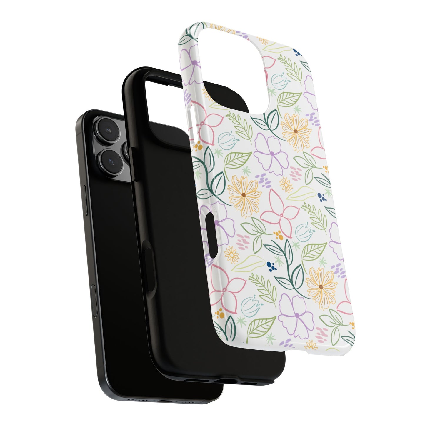 Floral Pastel Phone Case — Delicate Garden Pattern for Samsung & iPhone