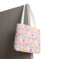 Pink Pickleball Tote Bag | All-Over Print, Sport Court Graphic