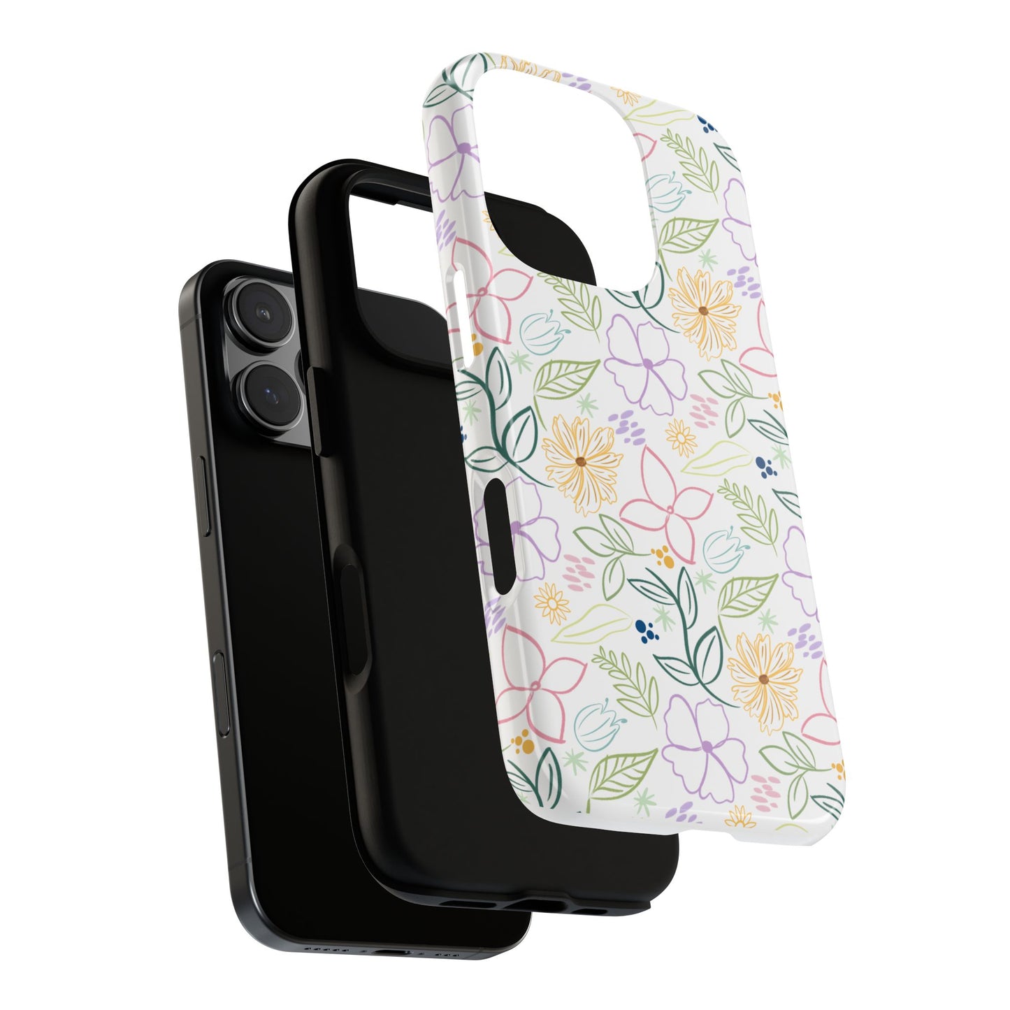 Floral Pastel Phone Case — Delicate Garden Pattern for Samsung & iPhone