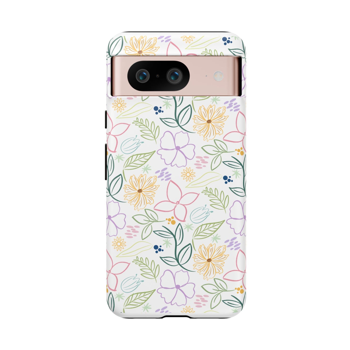 Floral Pastel Phone Case — Delicate Garden Pattern for Samsung & iPhone