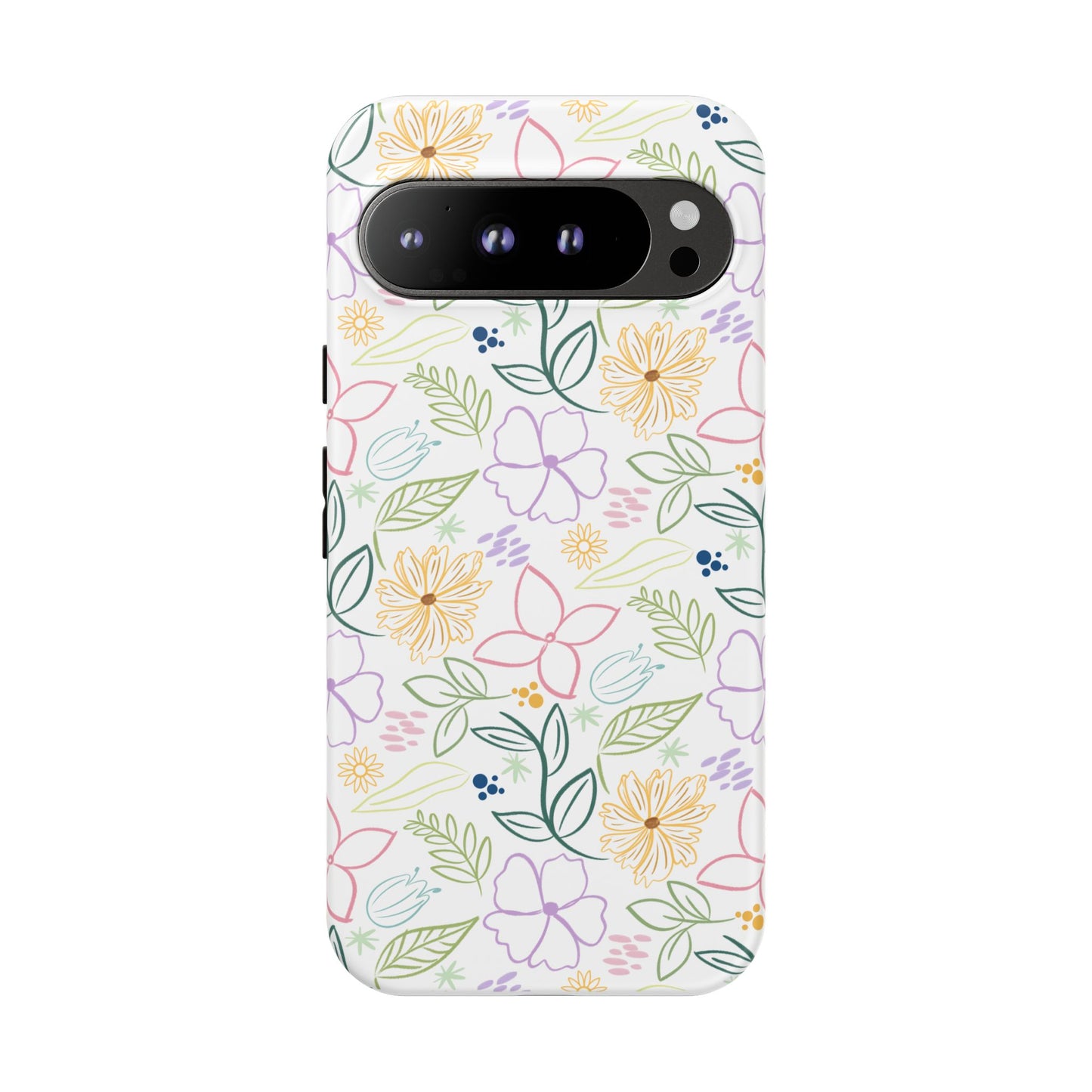 Floral Pastel Phone Case — Delicate Garden Pattern for Samsung & iPhone