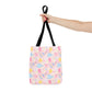 Pink Pickleball Tote Bag | All-Over Print, Sport Court Graphic