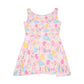 Pink Pickleball Skater Dress — Cute Pastel All‑Over Print