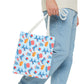 Patriotic Summer Icons tote bag | 4th of July fireworks, popsicles, cupcakes