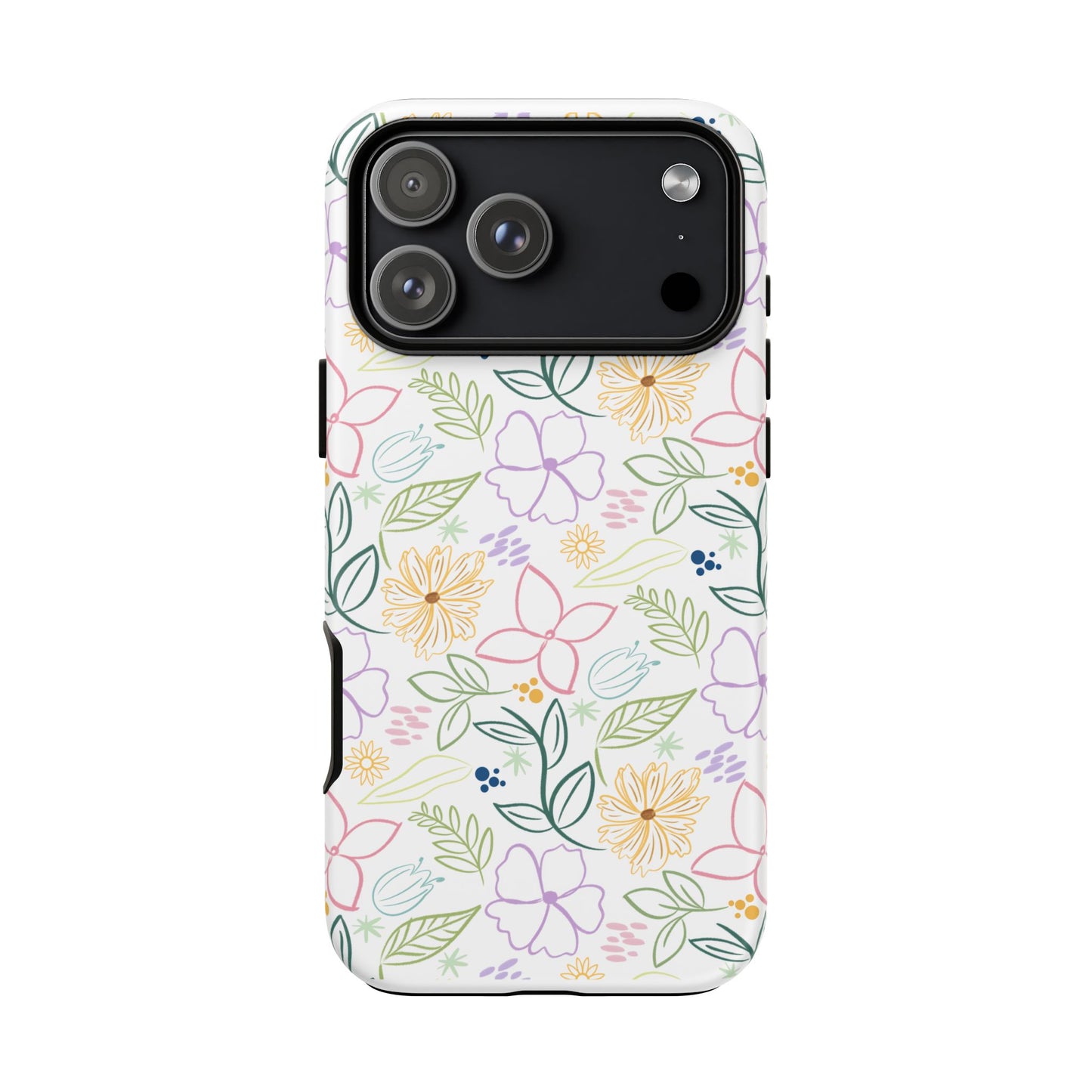 Floral Pastel Phone Case — Delicate Garden Pattern for Samsung & iPhone