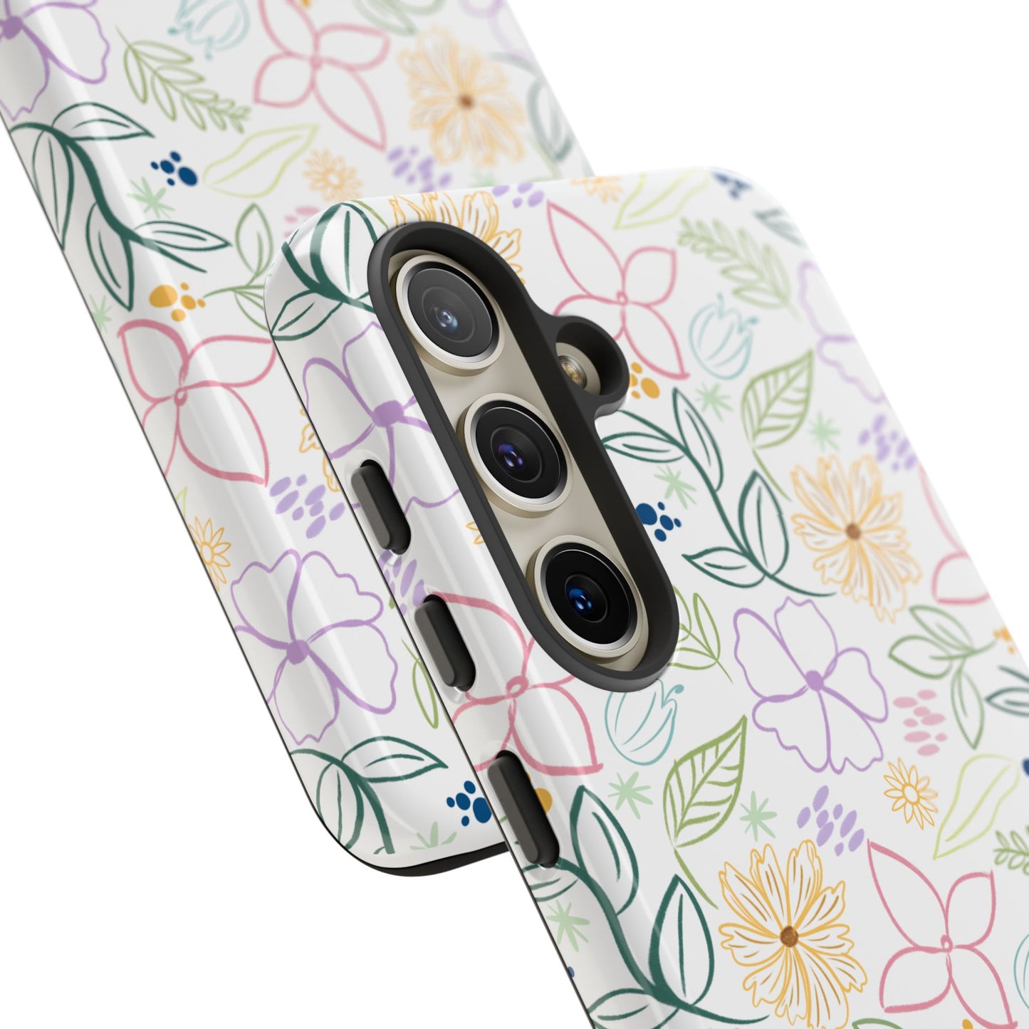 Floral Pastel Phone Case — Delicate Garden Pattern for Samsung & iPhone