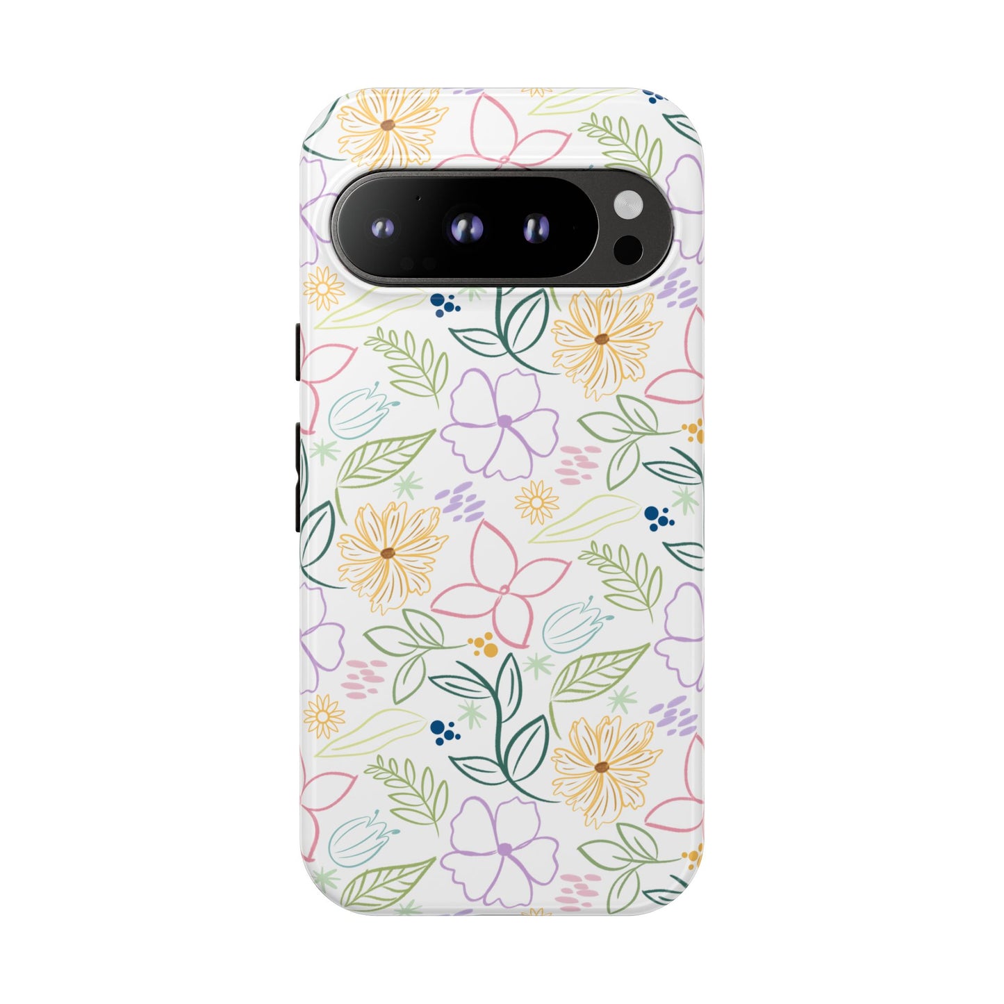 Floral Pastel Phone Case — Delicate Garden Pattern for Samsung & iPhone