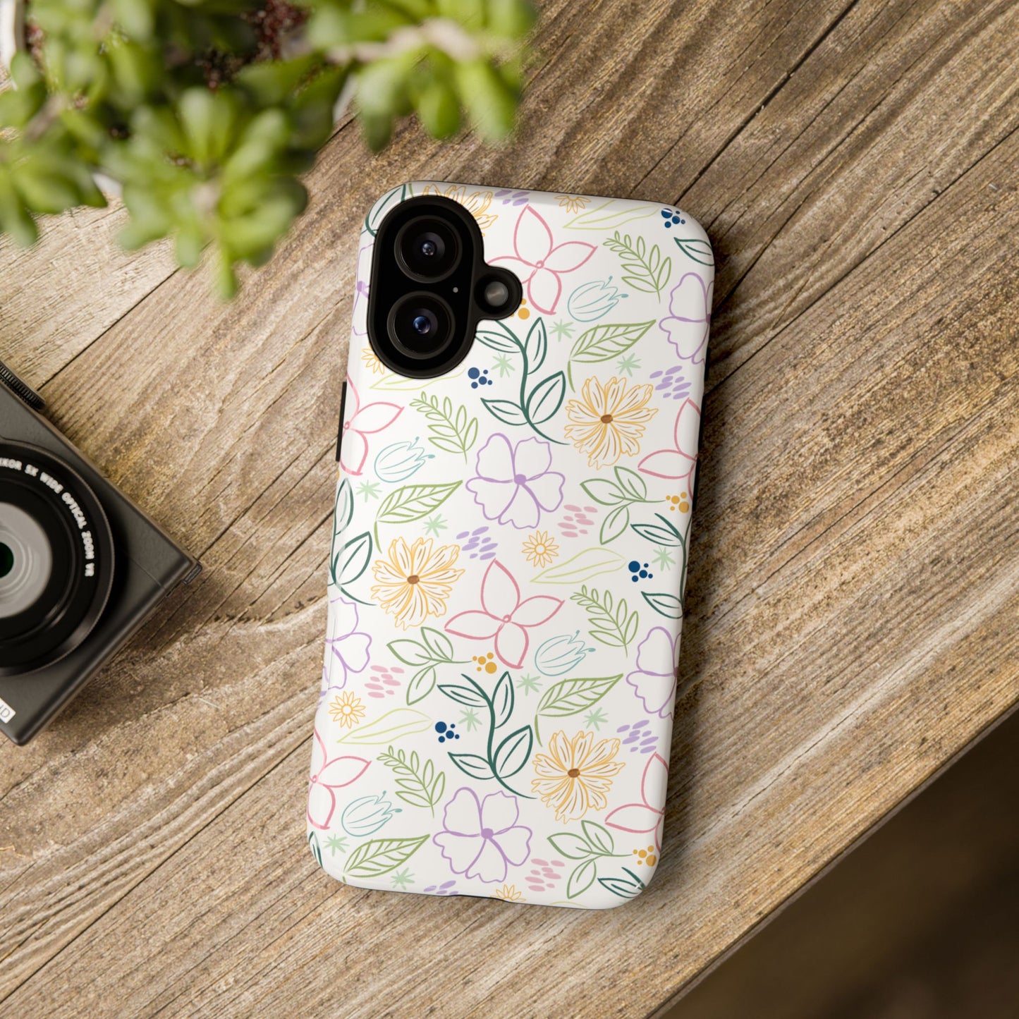 Floral Pastel Phone Case — Delicate Garden Pattern for Samsung & iPhone
