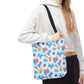 Patriotic Summer Icons tote bag | 4th of July fireworks, popsicles, cupcakes