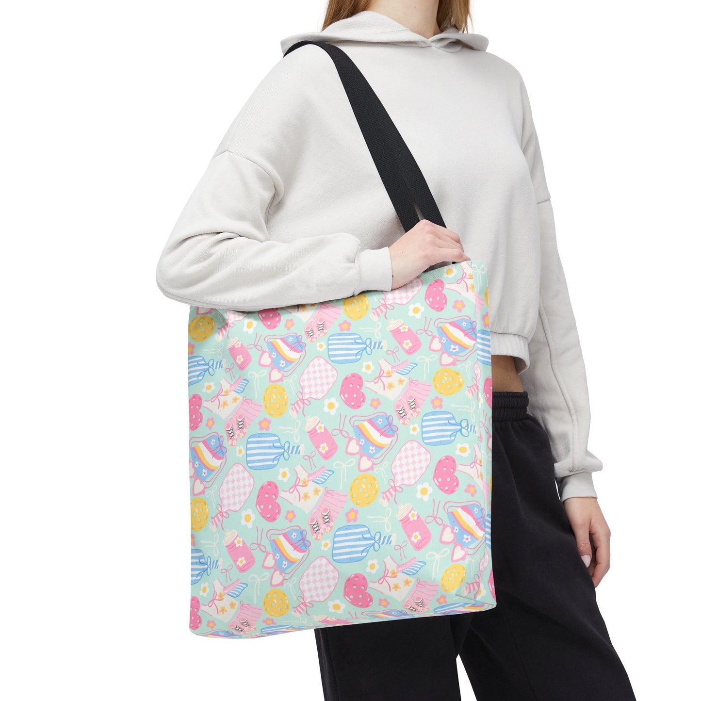 Cute Mint Pickleball Tote Bag — Pickleball Player Beach & Gear Tote