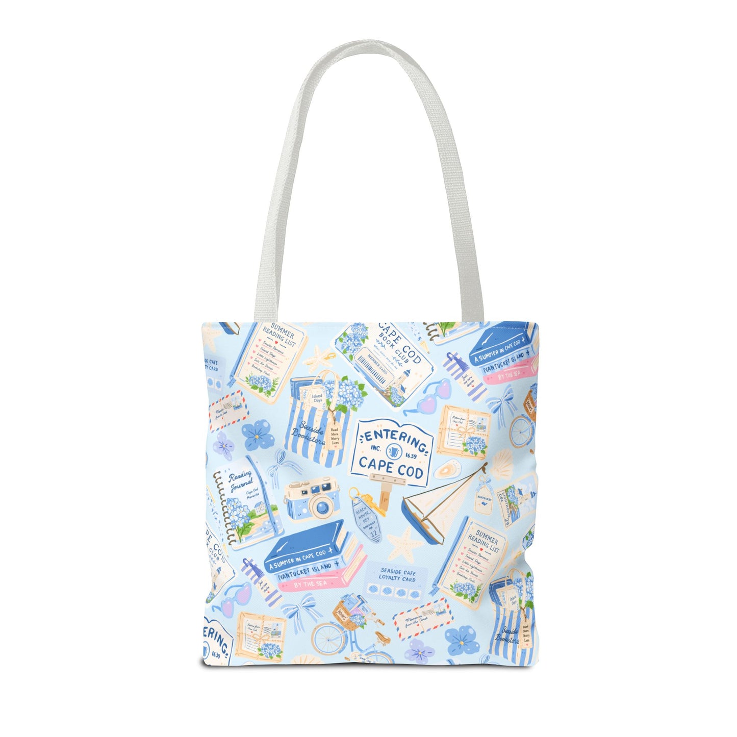Cape Cod Book Club Tote Bag | AOP All-Over Print Booklover Tote