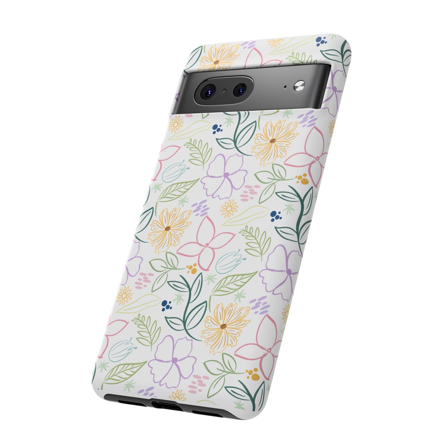 Floral Pastel Phone Case — Delicate Garden Pattern for Samsung & iPhone