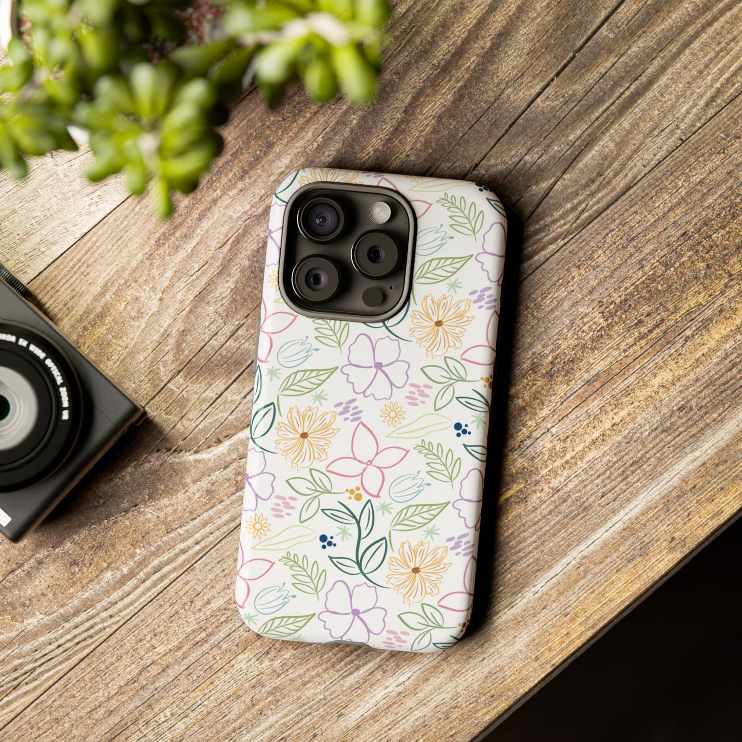 Pastel Floral Pattern Tough Case | Phone Protection, Spring Flowers