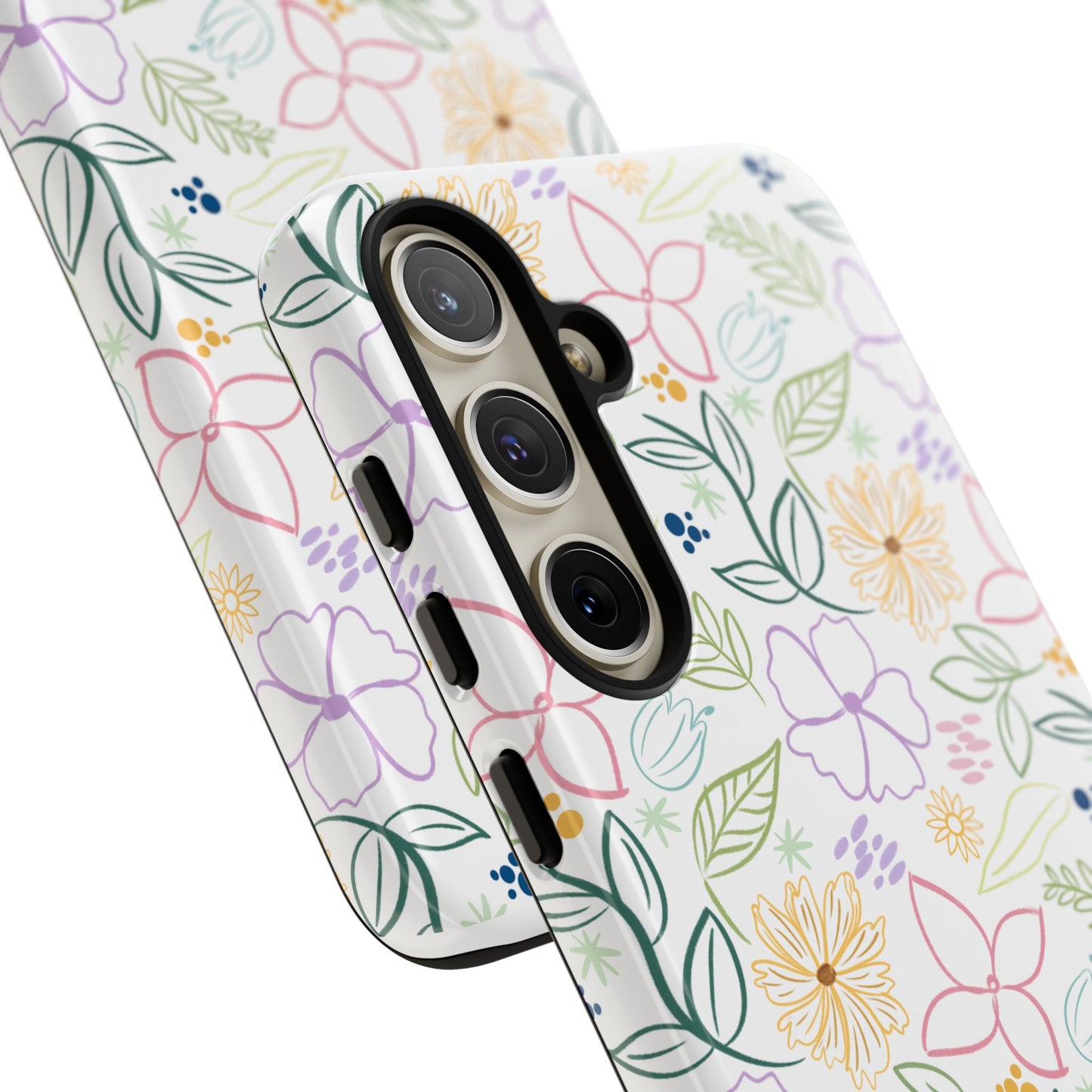 Floral Pastel Phone Case — Delicate Garden Pattern for Samsung & iPhone