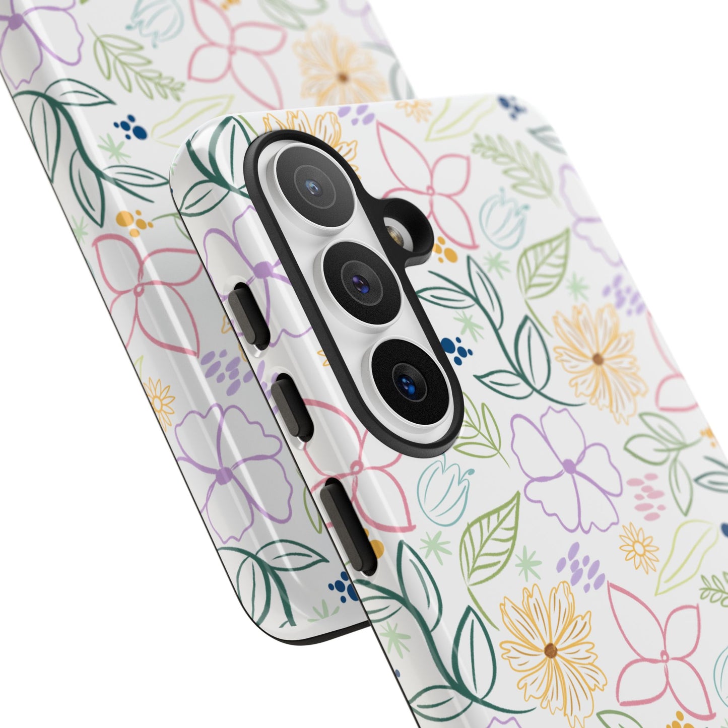 Floral Pastel Phone Case — Delicate Garden Pattern for Samsung & iPhone