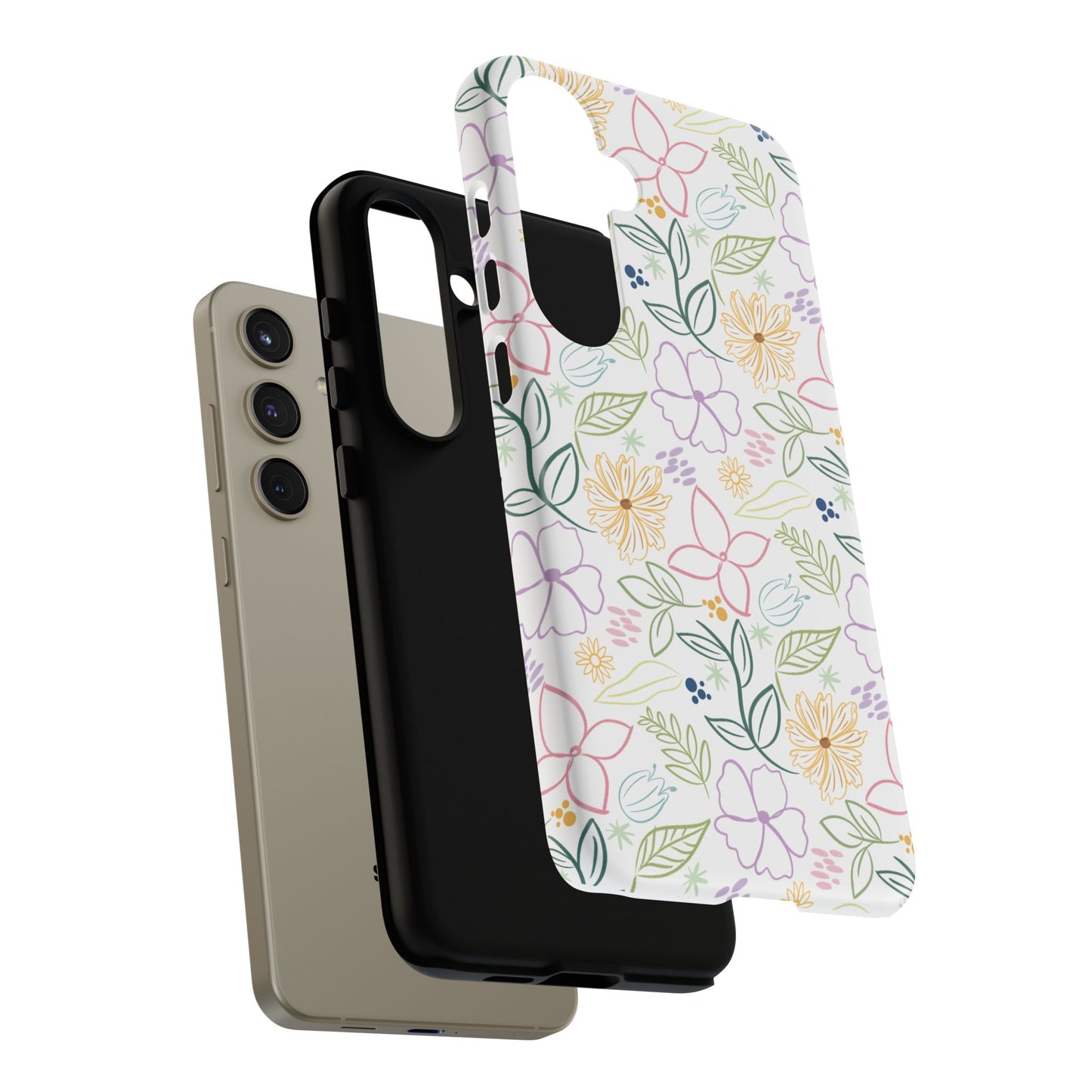 Pastel Floral Pattern Tough Case | Phone Protection, Spring Flowers