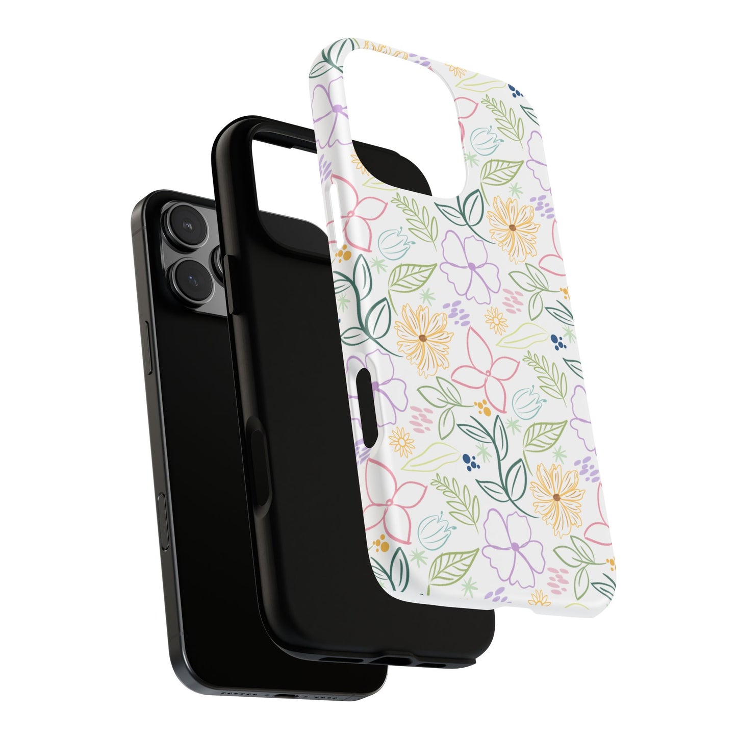 Floral Pastel Phone Case — Delicate Garden Pattern for Samsung & iPhone