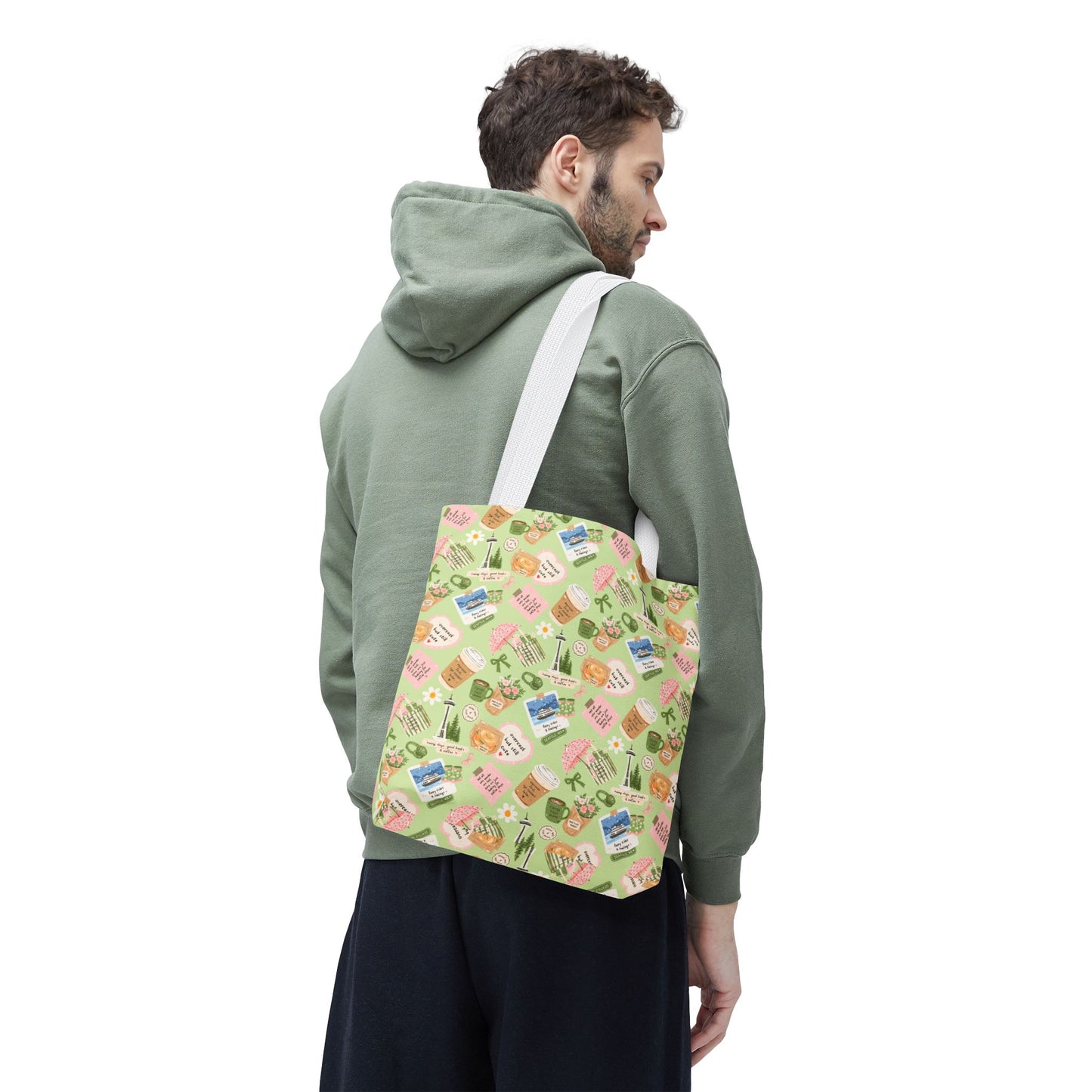 Seattle Coffee Tote Bag | Coffee Seattle Print