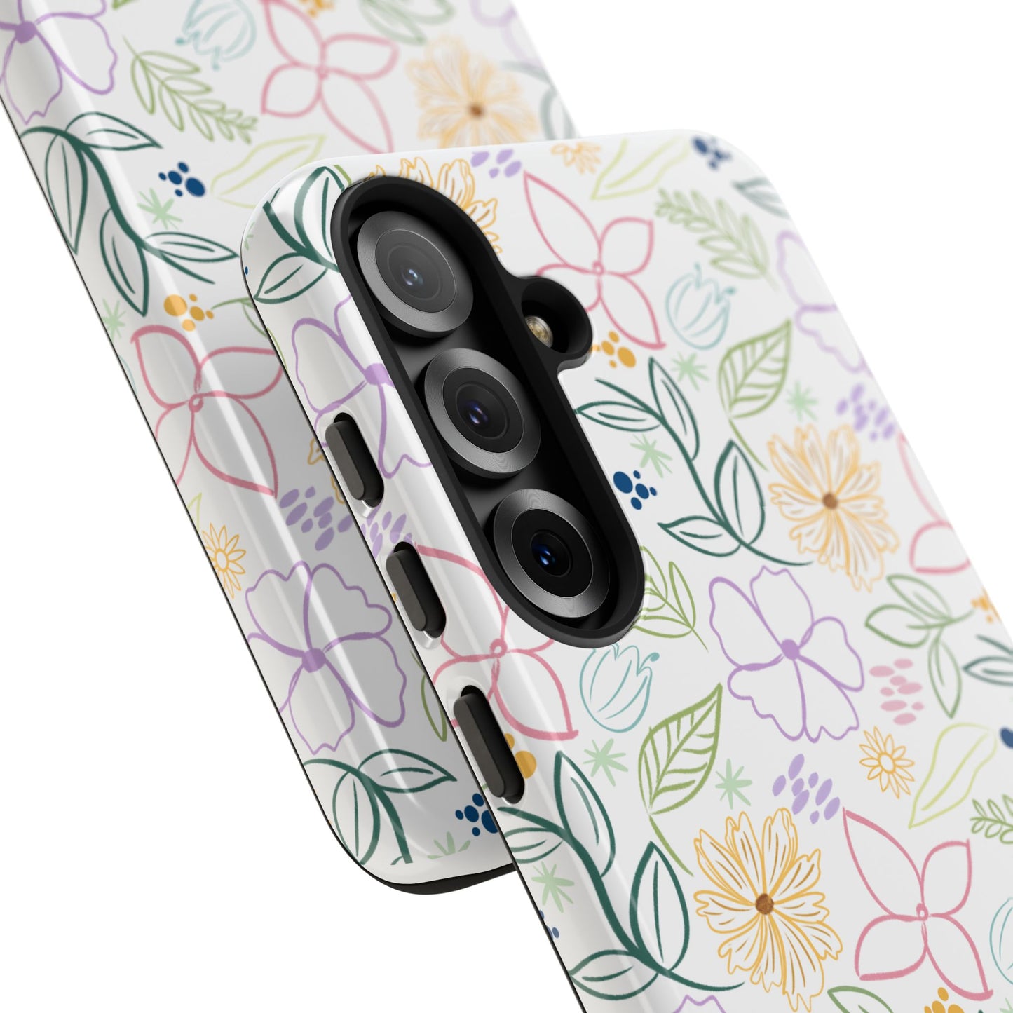 Floral Pastel Phone Case — Delicate Garden Pattern for Samsung & iPhone