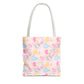 Pink Pickleball Tote Bag | All-Over Print, Sport Court Graphic