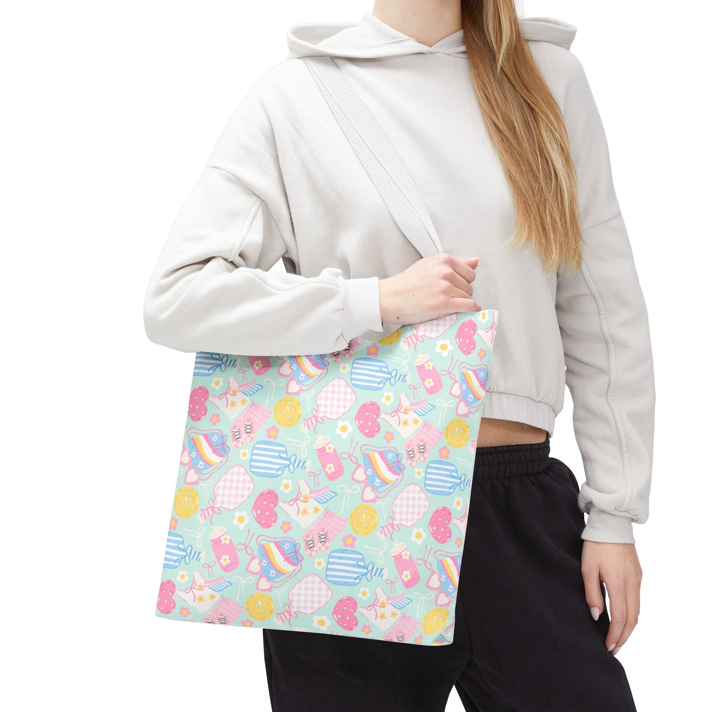 Cute Mint Pickleball Tote Bag — Pickleball Player Beach & Gear Tote