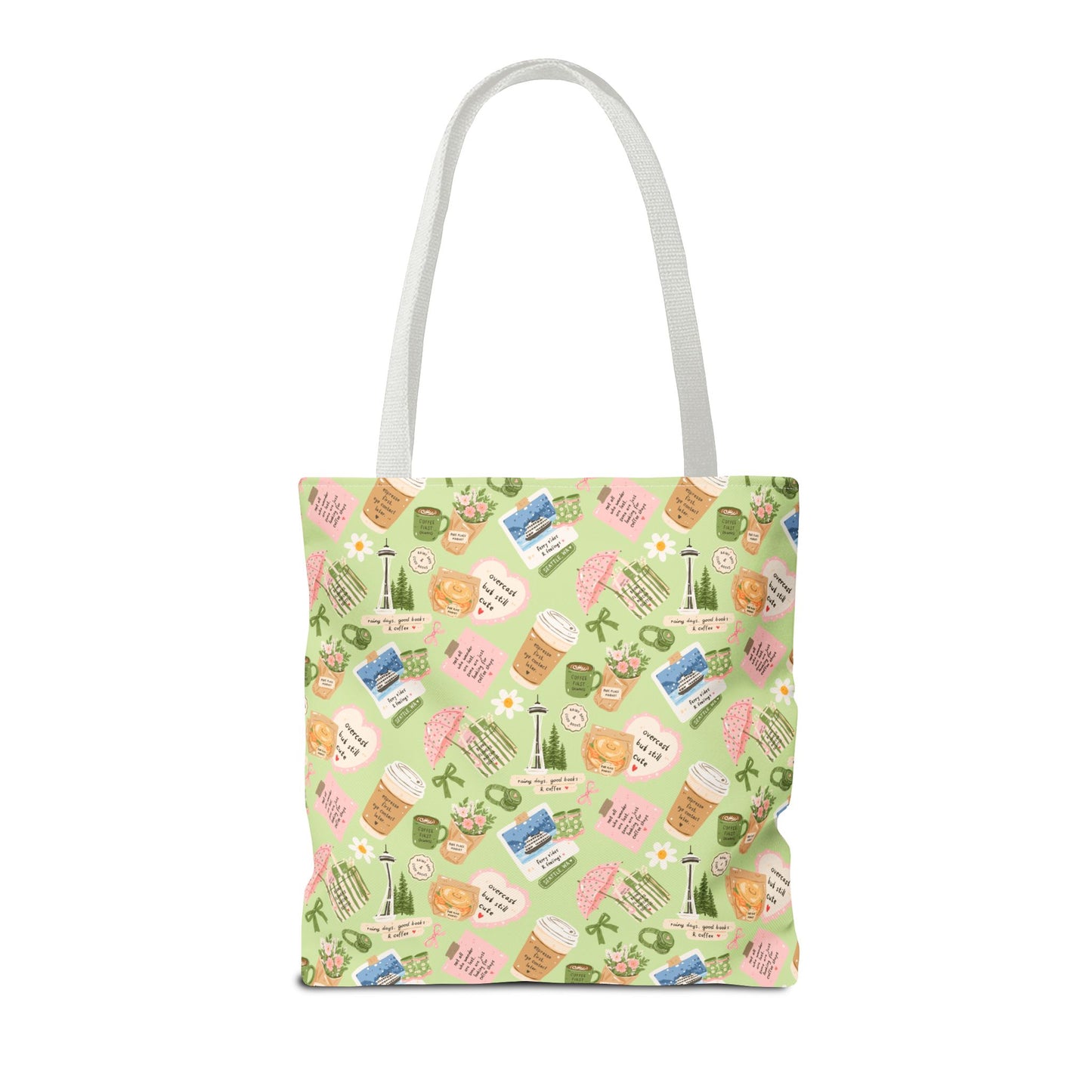 Seattle Coffee Tote Bag | Coffee Seattle Print