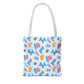 Patriotic Summer Icons tote bag | 4th of July fireworks, popsicles, cupcakes
