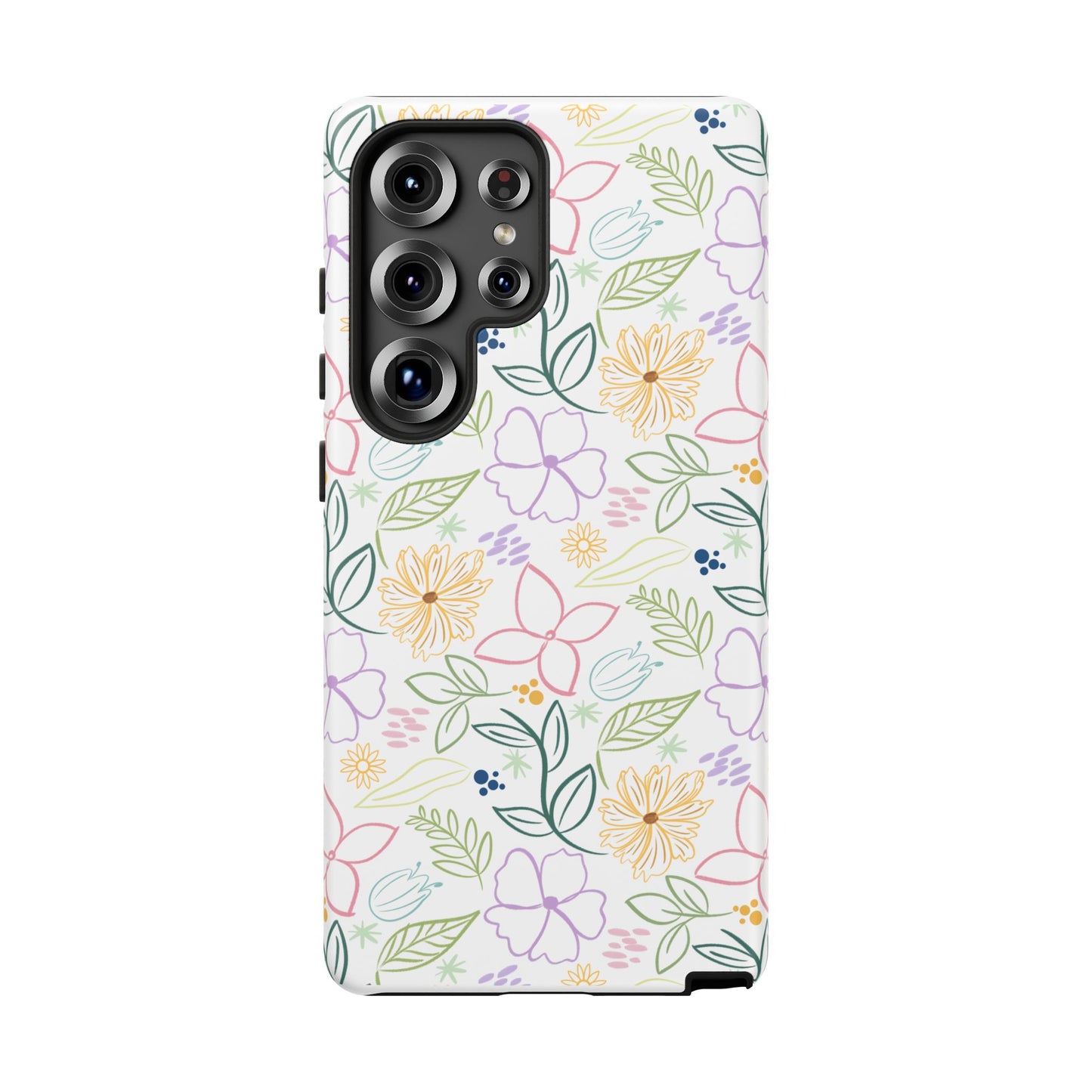 Floral Pastel Phone Case — Delicate Garden Pattern for Samsung & iPhone