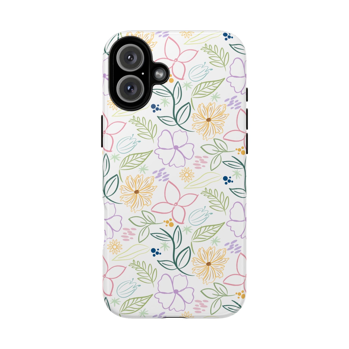 Floral Pastel Phone Case — Delicate Garden Pattern for Samsung & iPhone