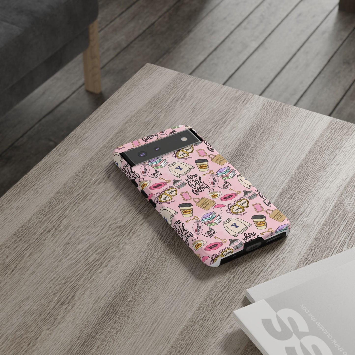 Where You Lead "Tough Cases" Phone Case — Pink Gilmore Girls Tribute