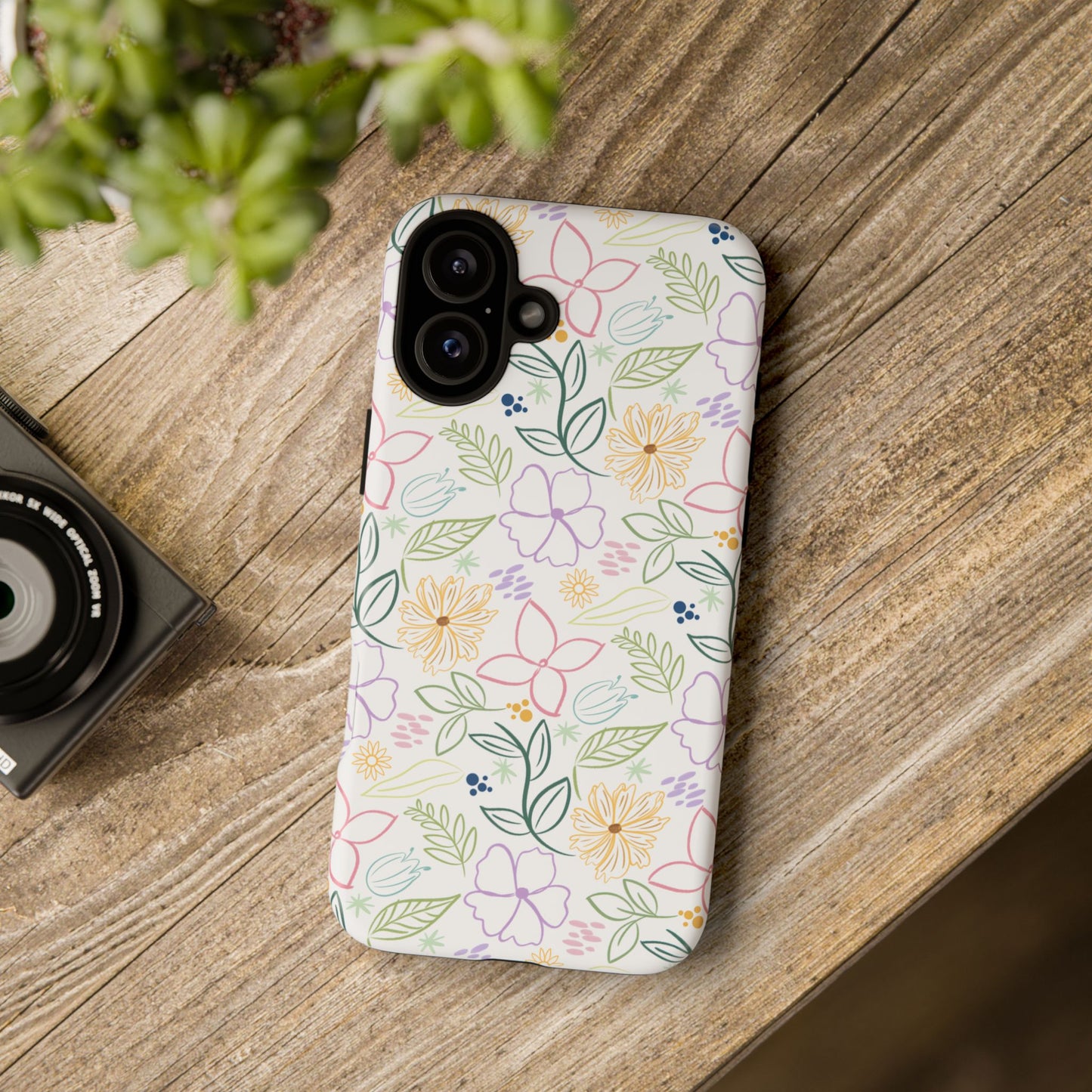 Floral Pastel Phone Case — Delicate Garden Pattern for Samsung & iPhone
