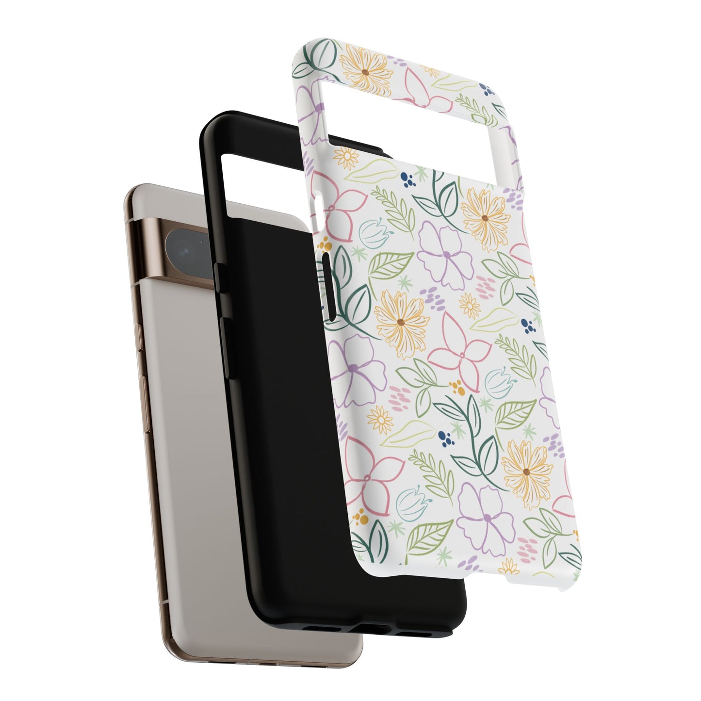 Pastel Floral Pattern Tough Case | Phone Protection, Spring Flowers