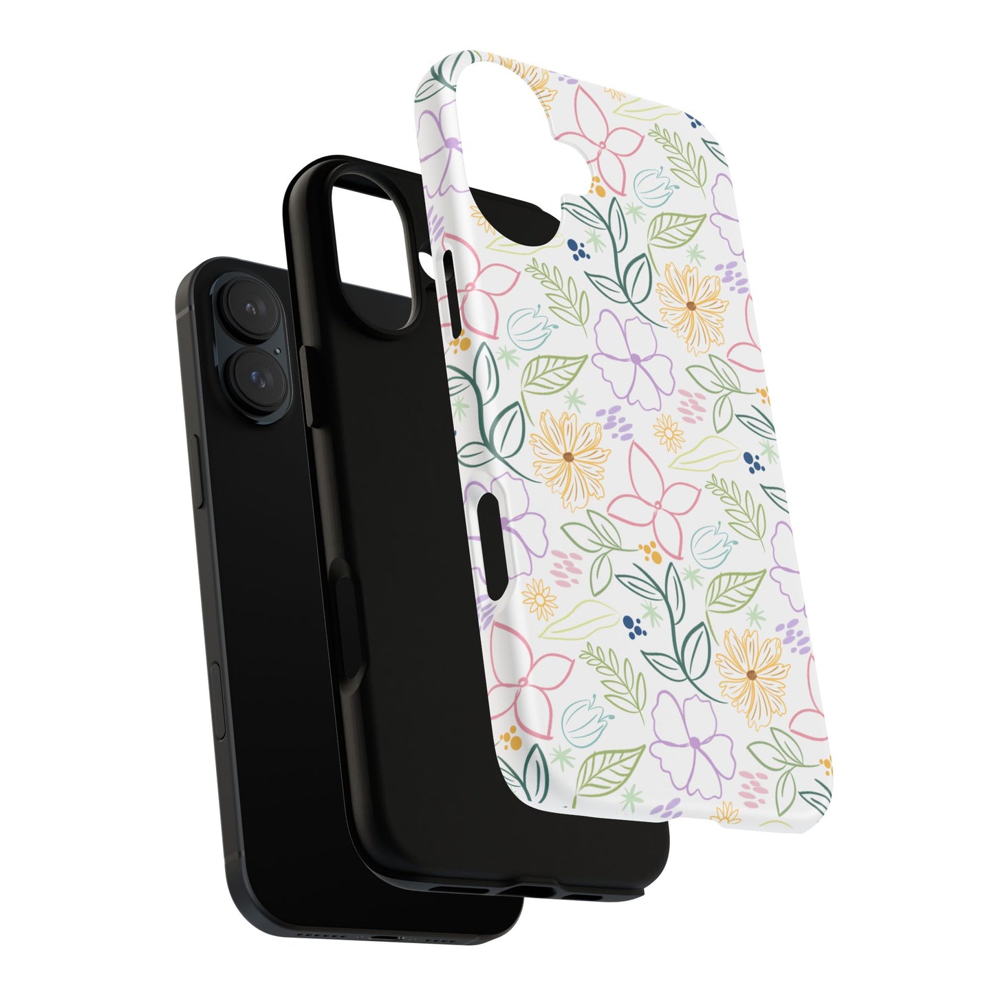 Floral Pastel Phone Case — Delicate Garden Pattern for Samsung & iPhone