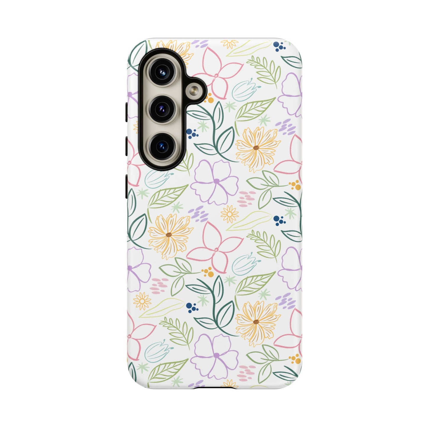 Floral Pastel Phone Case — Delicate Garden Pattern for Samsung & iPhone