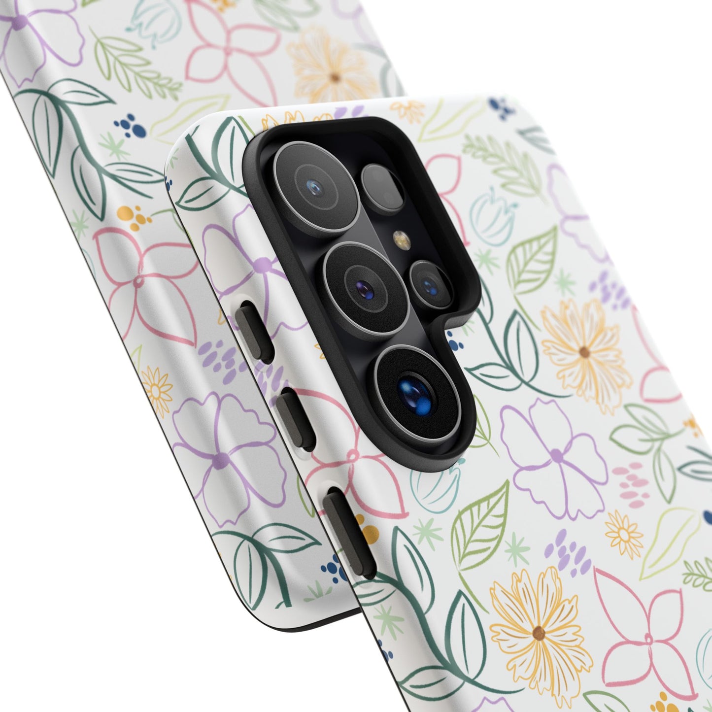 Floral Pastel Phone Case — Delicate Garden Pattern for Samsung & iPhone