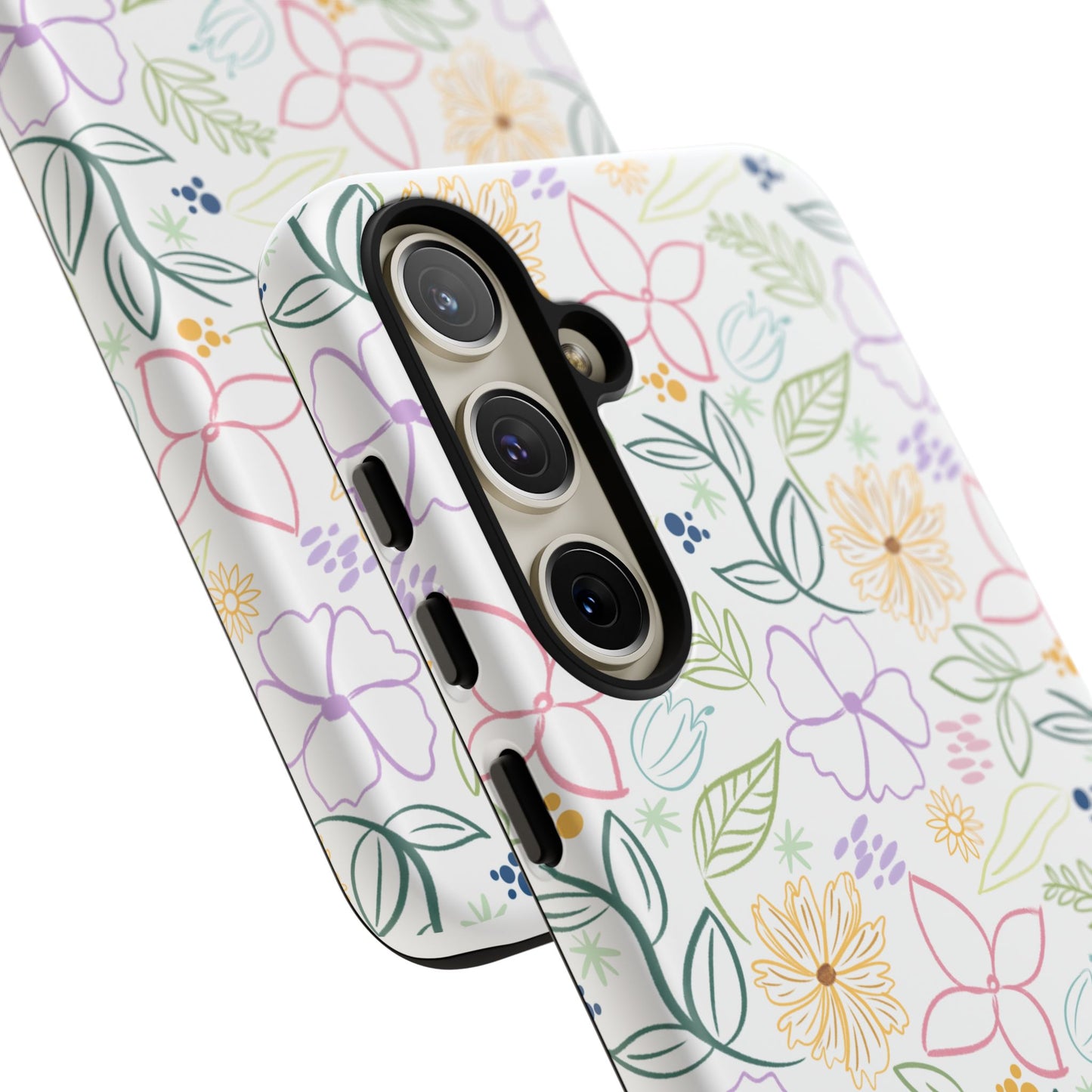 Floral Pastel Phone Case — Delicate Garden Pattern for Samsung & iPhone