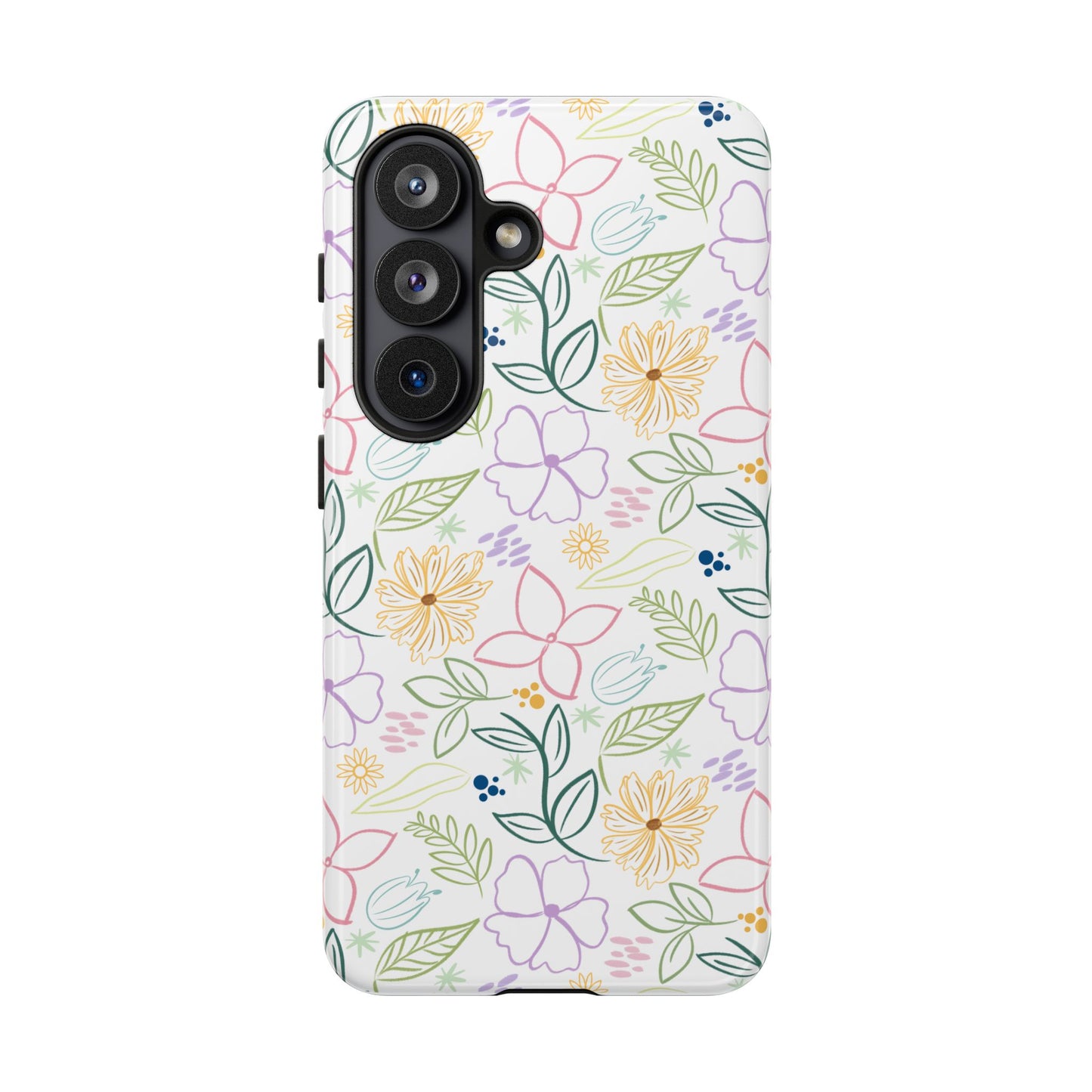 Floral Pastel Phone Case — Delicate Garden Pattern for Samsung & iPhone