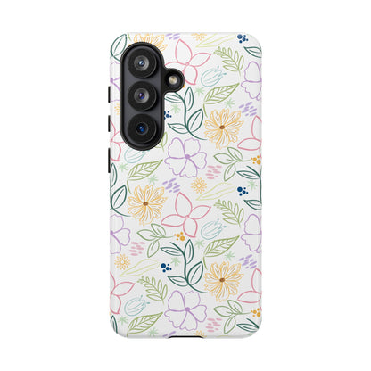 Floral Pastel Phone Case — Delicate Garden Pattern for Samsung & iPhone