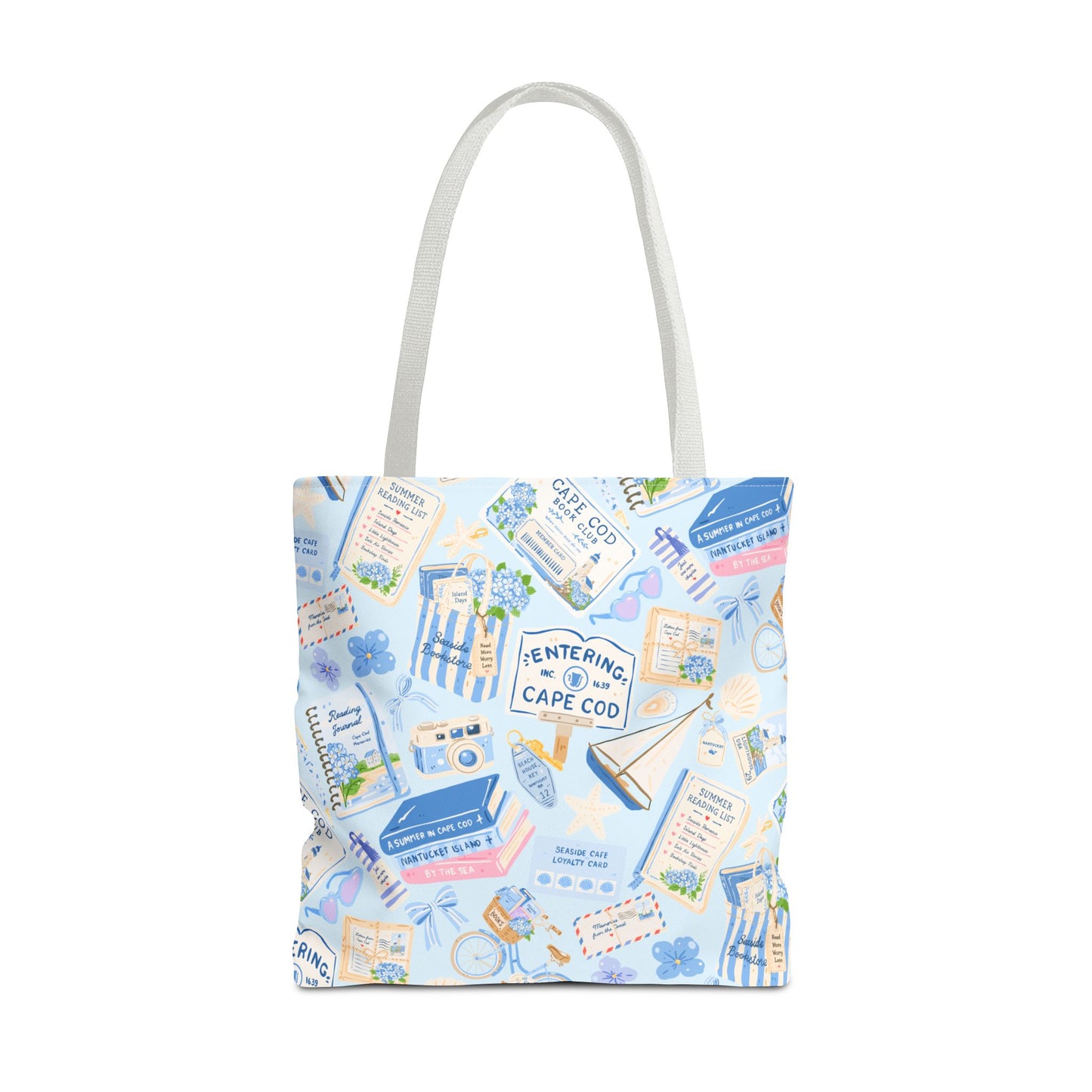 Cape Cod Book Club Tote Bag | AOP All-Over Print Booklover Tote