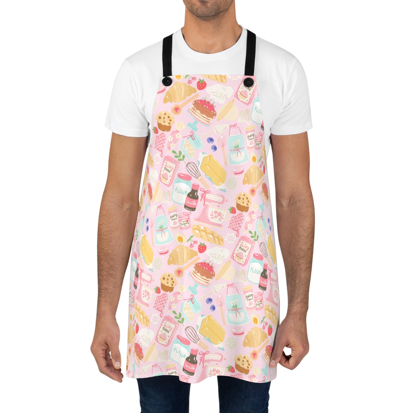 Baking Pattern Apron | Cute Pastries, Mixer, Cookies All-Over Print