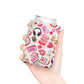 Slow Burn Romance Book Pattern Can Cooler | Cozy Reading Floral Design