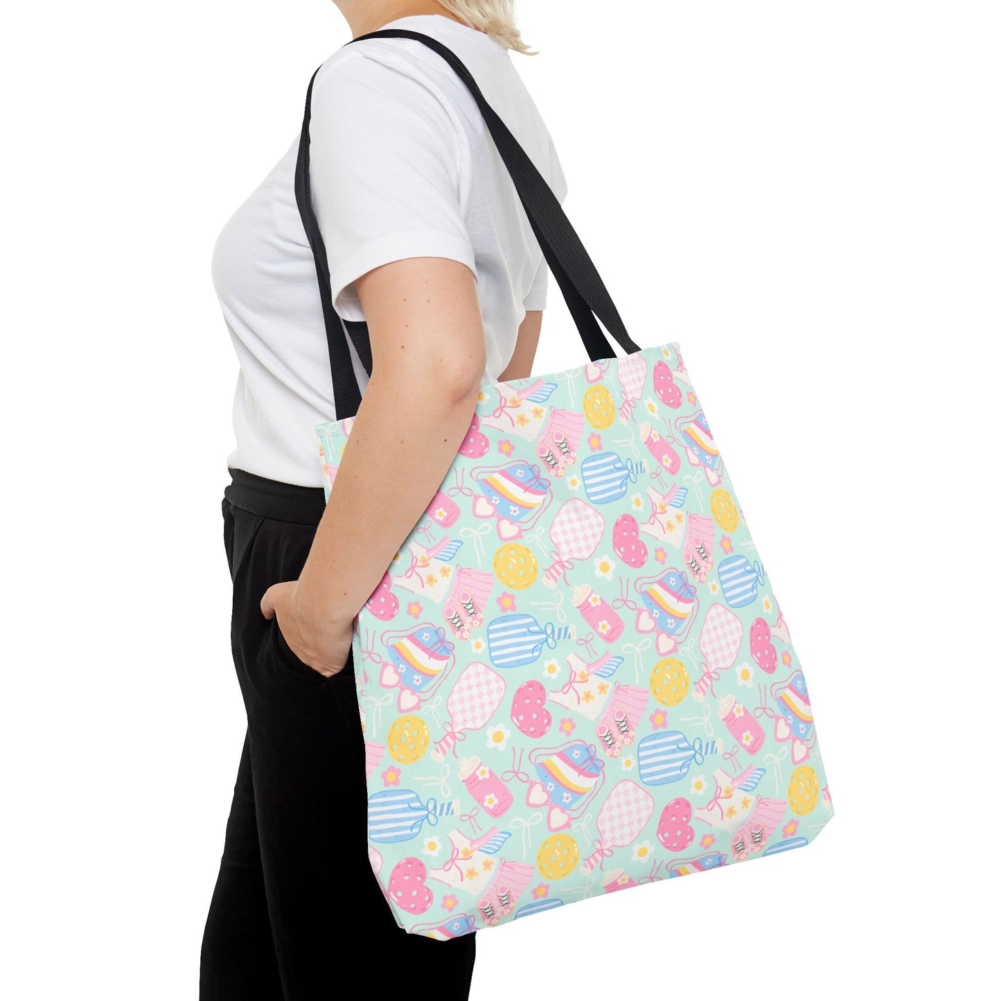 Cute Mint Pickleball Tote Bag — Pickleball Player Beach & Gear Tote