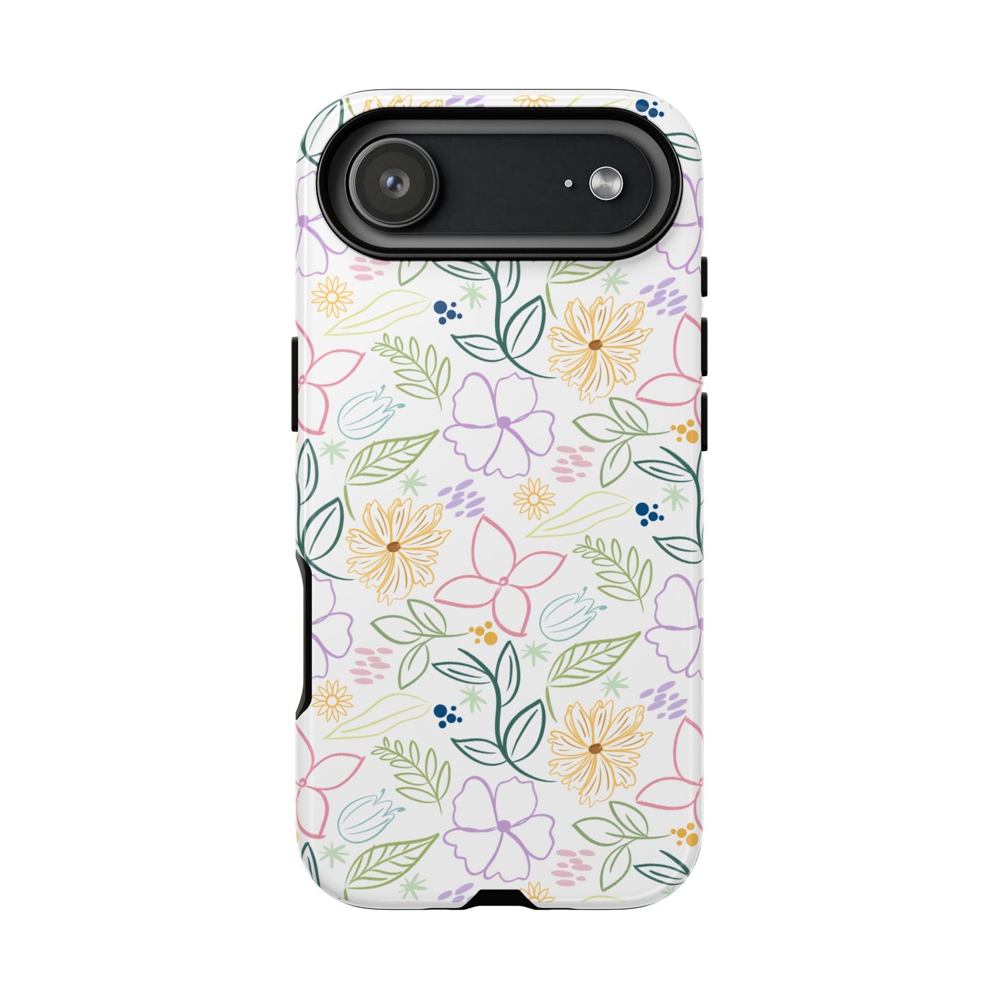 Floral Pastel Phone Case — Delicate Garden Pattern for Samsung & iPhone