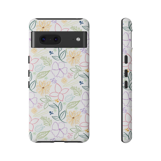 Floral Pastel Phone Case — Delicate Garden Pattern for Samsung & iPhone