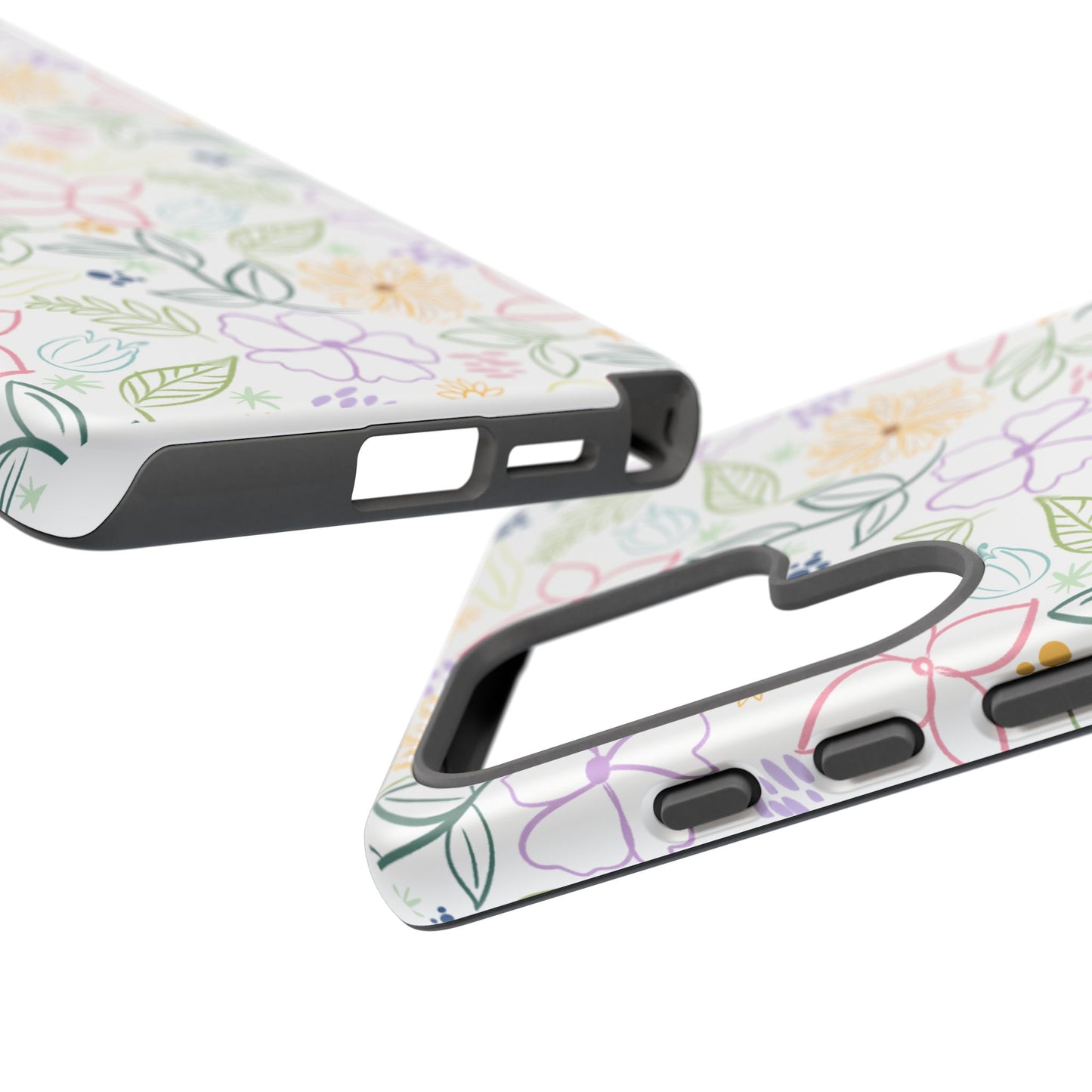 Floral Pastel Phone Case — Delicate Garden Pattern for Samsung & iPhone