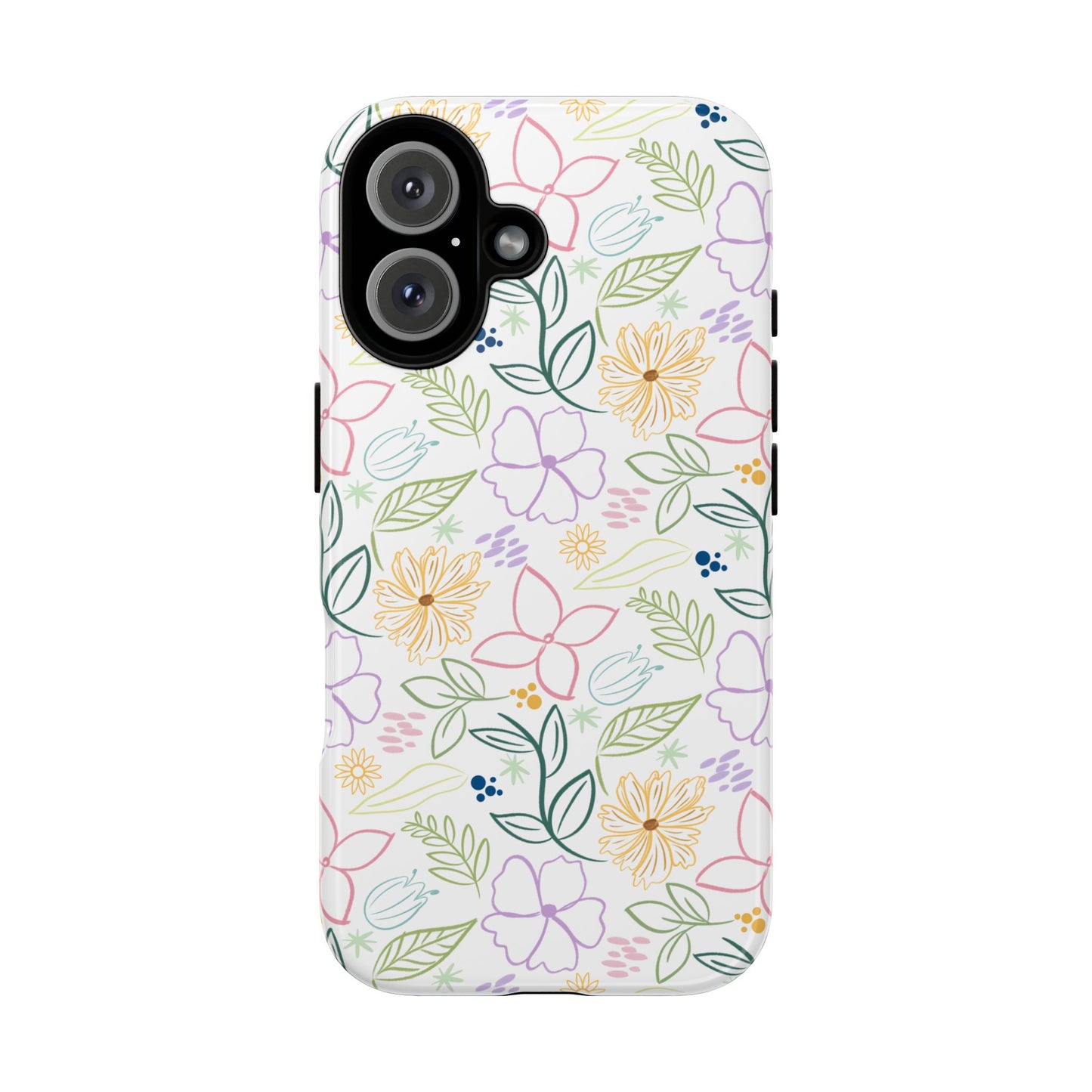 Floral Pastel Phone Case — Delicate Garden Pattern for Samsung & iPhone