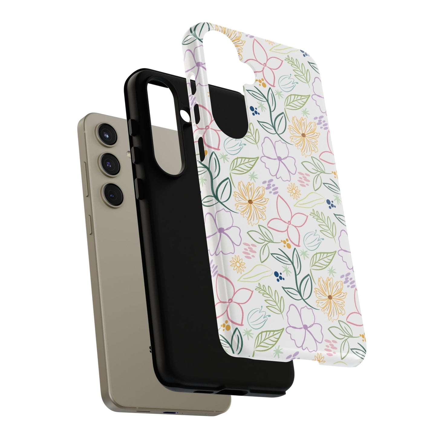 Pastel Floral Pattern Tough Case | Phone Protection, Spring Flowers