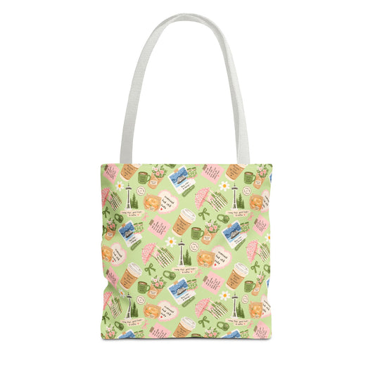 Seattle Coffee Tote Bag | Coffee Seattle Print